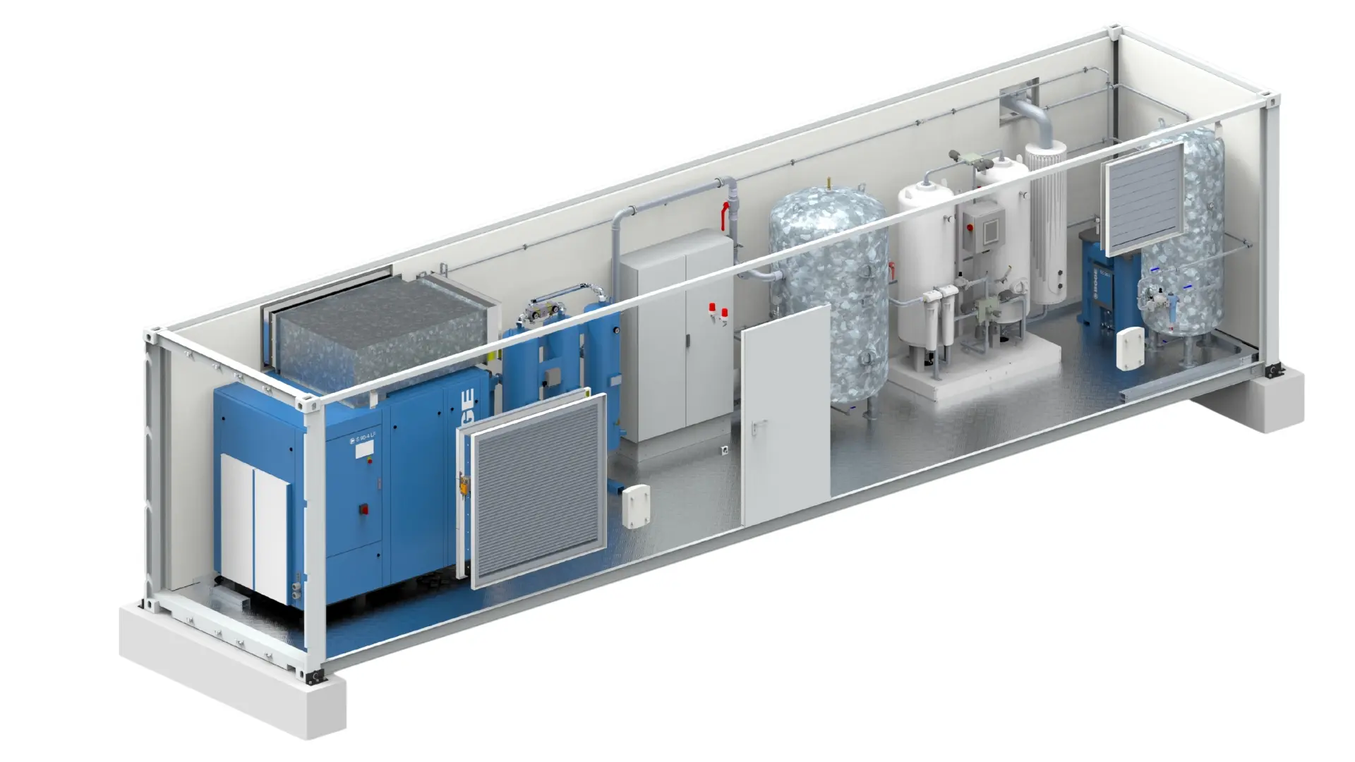 Containeranlage N₂-Kompressor